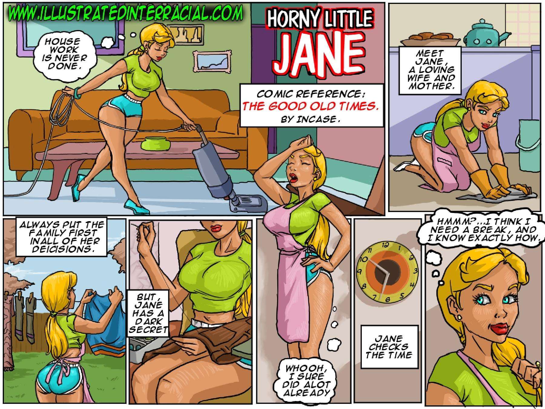 Illustrated Interracial – Horny Little Jane